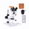 DANIU 21MP 2K HD USB Microscope Camera 56 LED Light Trinocular Stereo Microscope Zoom 7X-45X Repair Microscope For PCB Soldering