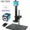 Auto Focus 100X - 500X - 720X Zoom 25mm C-mount Glass Lens + 1080P 60FPS HDMI Industrial Digital Microscope Camera Sony IMX290