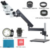 3.5X 7X 45X 90X Big Stand Arm Pillar Clamp Simul-Focal Industrial Trinocular Microscope + 37MP 1080P FHD HDMI USB Video Camera