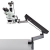 Simul Focal Zoom 3.5X - 90X Articulating Arm Clamp Trinocular Stereo Microscope + 37MP HDMI USB Video Camera For PCB Repair