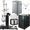 Vevor 50L Rotary Evaporator Lab Rotary Evaporator Kit With Vacuum Pump & Chiller Water Bath 220V,0.098Mpa