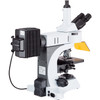 Amscope 40X-1000X Upright Fluorescence Microscope With Rotating Multi-Filter Turret + Hdmi Camera + Screen