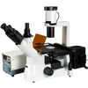 Amscope In300Ta-Fl Long Working Distance Inverted Fluorescence Trinocular Microscope, 40X-600X, Wh10X And Wh15X Eyepieces, Phase-Contrast Objectives, Halogen Illumination, 0.3 Na Abbe Condenser, Mechanical Stage, 110V