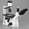 Amscope In400Tc Long Working-Distance Inverted Trinocular Microscope, 40X-1500X, Wh10X And Wh25X Super-Widefield Eyepieces, Brightfield And Phase-Contrast Objectives, 30W Halogen Illumination, 0.3 Na Abbe Condenser, Plain Stage, 90 To 240V