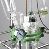 100L Jacketed Glass Chemical Reactor,Glass Reaction Vessel---