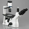 Amscope In400T Long Working-Distance Inverted Trinocular Microscope, 40X-600X, Wh10X Super-Widefield Eyepieces, Brightfield And Phase-Contrast Objectives, 30W Halogen Illumination, 0.3 Na Abbe Condenser, Plain Stage, 90 To 240V