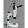 Amscope Pm240T-9M Digital Trinocular Common Main Objective Stereo Zoom Microscope, Wh10X Eyepieces, 8X-80X Magnification, 0.8X-8X Zoom Objective, Pillar Stand, 100V-240V, Includes 9Mp Camera With Reduction Lens And Software