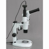 Amscope Pm240T-8M Digital Trinocular Common Main Objective Stereo Zoom Microscope, Wh10X Eyepieces, 8X-80X Magnification, 0.8X-8X Zoom Objective, Pillar Stand, 100V-240V, Includes 8Mp Camera With Reduction Lens And Software