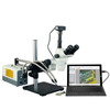 OMAX 2X-270X USB3 18MP Simal-focal Zoom Stereo Microscope on Ball-Bearing Boom+150W Dual Fiber Light