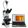 OMAX 40X-2000X Infinity Trinocular Metallurgical Microscope with Transmitted/Reflected Light and 1.3MP Camera and 100X Dry Objective