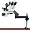 OMAX 2.1X-270X 14MP Digital Zoom Stereo Microscope on Articulating Arm with 150W Ring and Dual Lights