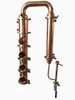 Stainless Steel Distiller Flute Distillation Column With Copper Bubble Plate only (4inch, Copper)