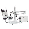 AmScope 3.5X-180X Simul-Focal Stereo Zoom Microscope with a Fiber Optic Ring Light and 16MP USB3 Camera