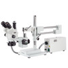 AmScope 3.5X-90X Simul-Focal Stereo Zoom Microscope with a Fiber Optic Ring Light and 18MP USB3 Camera