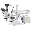 AmScope 3.5X-45X Simul-Focal Trinocular Stereo Microscope with LED Fiber Optic Light and 16MP USB3 Camera