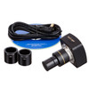 AmScope 3.5X-180X Boom Stand Trinocular Zoom Stereo Microscope with Fiber Optic Ring Illuminator and 16MP USB3 Camera