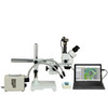 OMAX 2.1X-225X 10MP Zoom Stereo Boom Stand Trinocular Microscope with 30W LED Fiberoptic Light