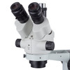 AmScope 3.5X-180X Simul-Focal Stereo Zoom Microscope with Dual-Arm LED Fiber Optic Light and 14MP Camera