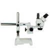 OMAX 2.1X-225X 10MP USB3 Zoom Stereo Boom Stand Trinocular Microscope with 20W LED Dual Fiber Light