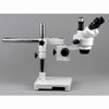 AmScope 3.5X-90X Boom Stand Trinocular Zoom Stereo Microscope with Fiber-Optic LED Illuminator and 14MP USB2.0 Camera