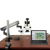 OMAX 3.5X-90X 14MP USB3 Digital Zoom Stereo Microscope on Articulating Arm Stand with 144 LED Ring Light