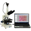 OMAX 40X-2500X PLAN Phase Contrast Trinocular Compound LED Siedentopf Microscope with 10MP Camera