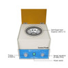GRASSHOME Desktop Centrifuge Machine -Desktop Electric Medical Practice Centrifuge Lab Timer 0-60min Speed 0-4000 RPM Cap:20ml X 12