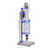 MXBAOHENG 3L Glass Reactor Jacketed Double Layer Glass Reactor for Lab Use with All PTFE Valves (110V)