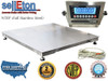 Selleton Ntep 48" X 48" 4' X 4' Floor Scale Fixed Top Stainless Steel Washdown 5000 Lbs