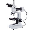 AmScope 40X-1000X Two Light Metallurgical Microscope + 10 MP Camera