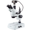 AmScope LED Trinocular Zoom Stereo Microscope 3.5X-180X and 18MP USB3 Camera