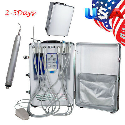 Us Mobile Dental Delivery Unit Cart Case Treatment Syringe + Curing + Air Scaler SPW Industrial