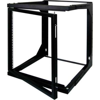 Swing Out Racking Vertical Cable 047-WSM-1226, 12U Wall Mount Open Swing Out Rack - SPW ...