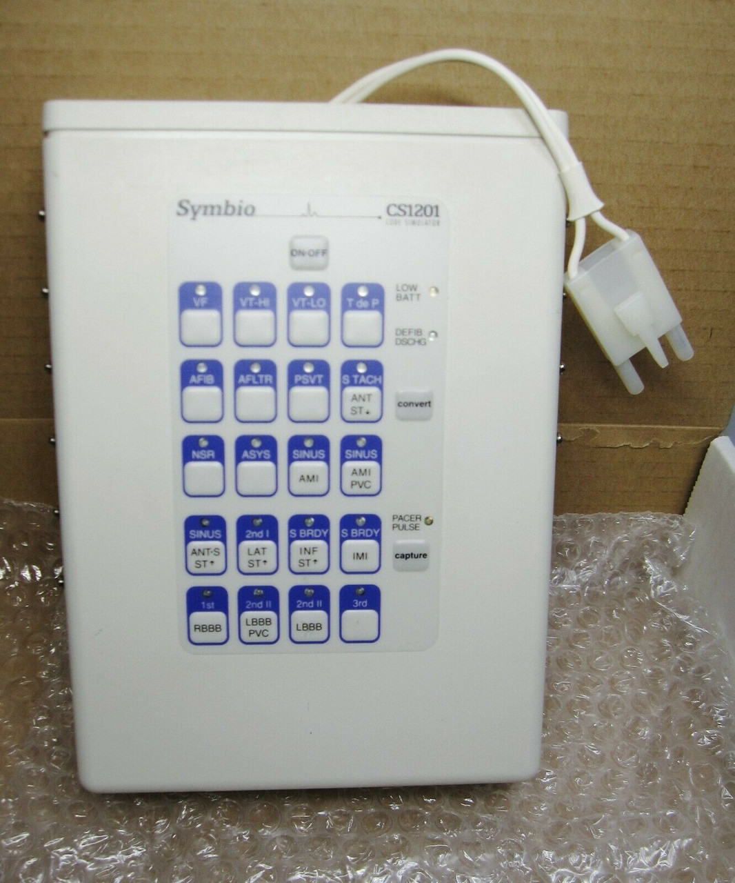 Simbio Simulator Cs1201 Symbio 12-Lead Ecg Code Simulator With Zoll Connector 9851-000, New
