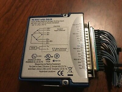 National Instruments Rj50 Ni 9237 Specs 9237 Rj50 Bridge Analog Input Module 198859C 01l Cdaq ...