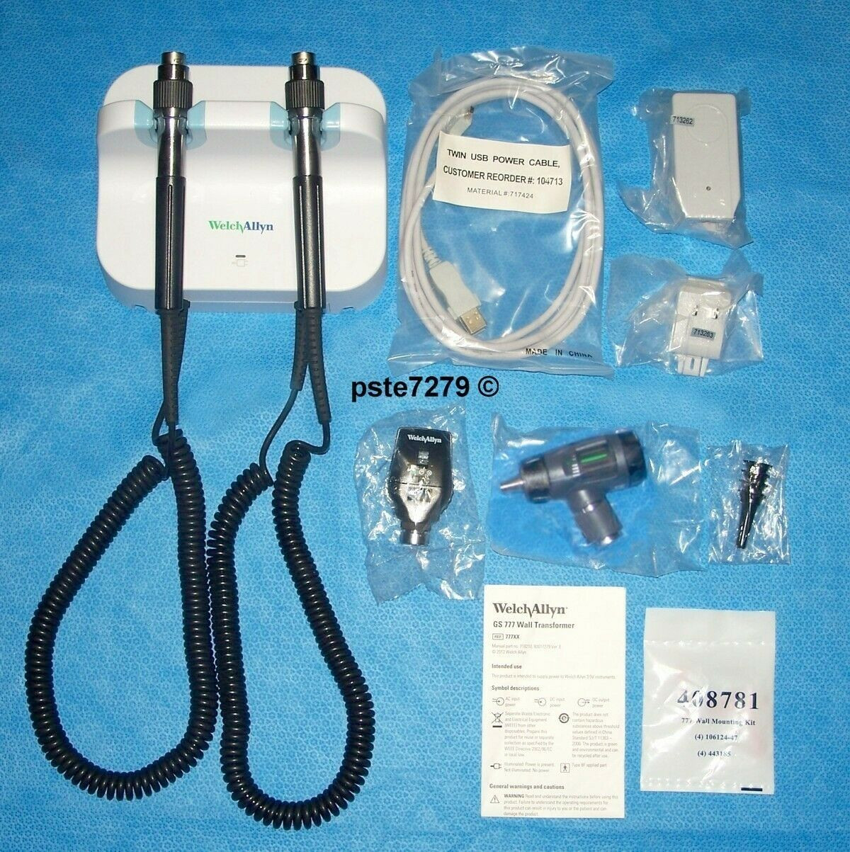 Welch Allyn 77710 / GS777 Wall Transformer For Medical Equipment – Used, Good Working Condition (Heads NOT Included)