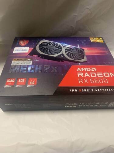 Msi Radeon Rx 6600 Mech 2X 8G Graphics Board