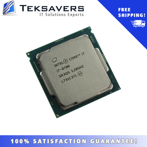 Intel Core I7-8700 6 Cores 3.2Ghz 12Mb 8 Gt/S 65W Lga 1151 Cpu