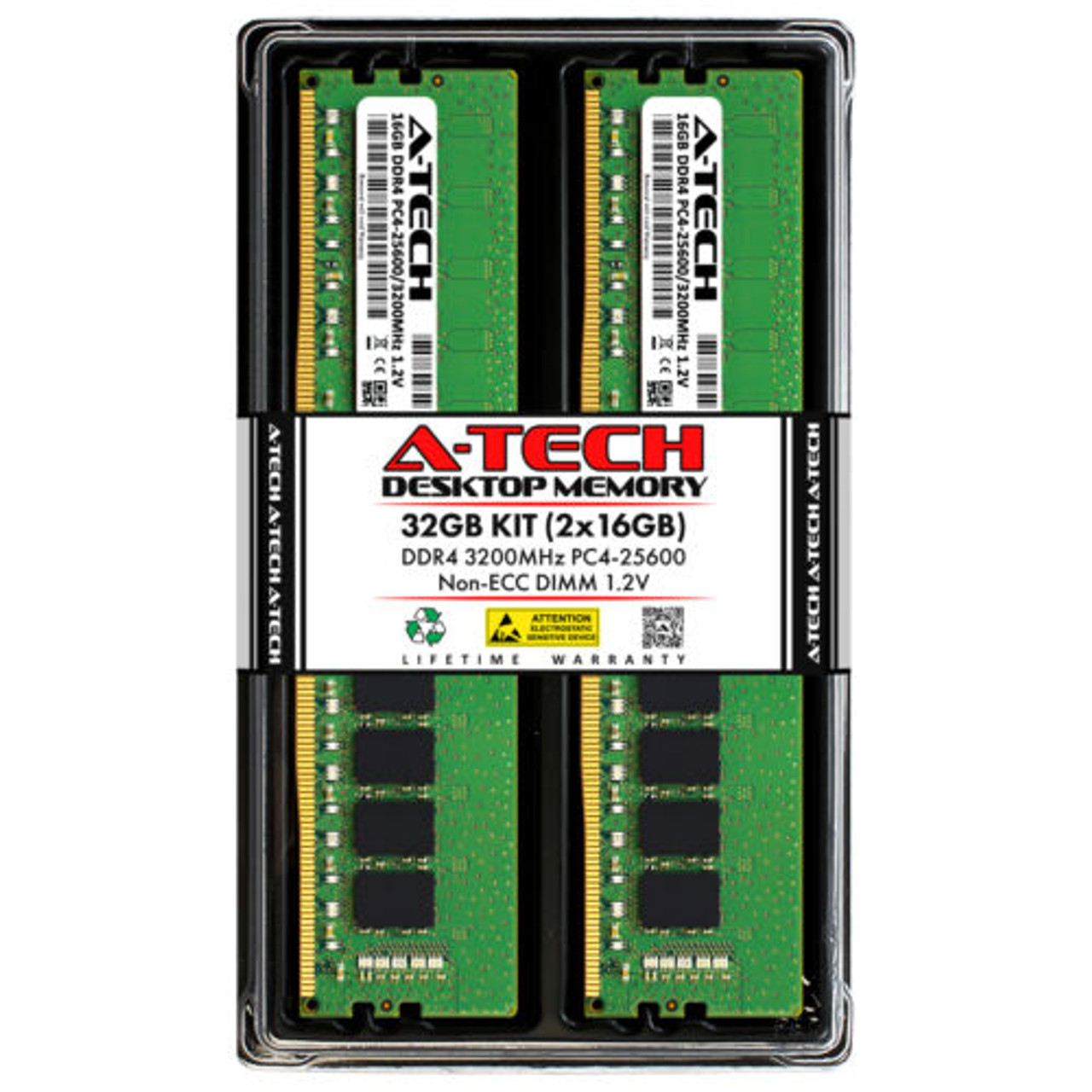CMS 16GB (2X8GB) DDR4 25600 3200MHz 非ECC DIMM 掴める メモリ