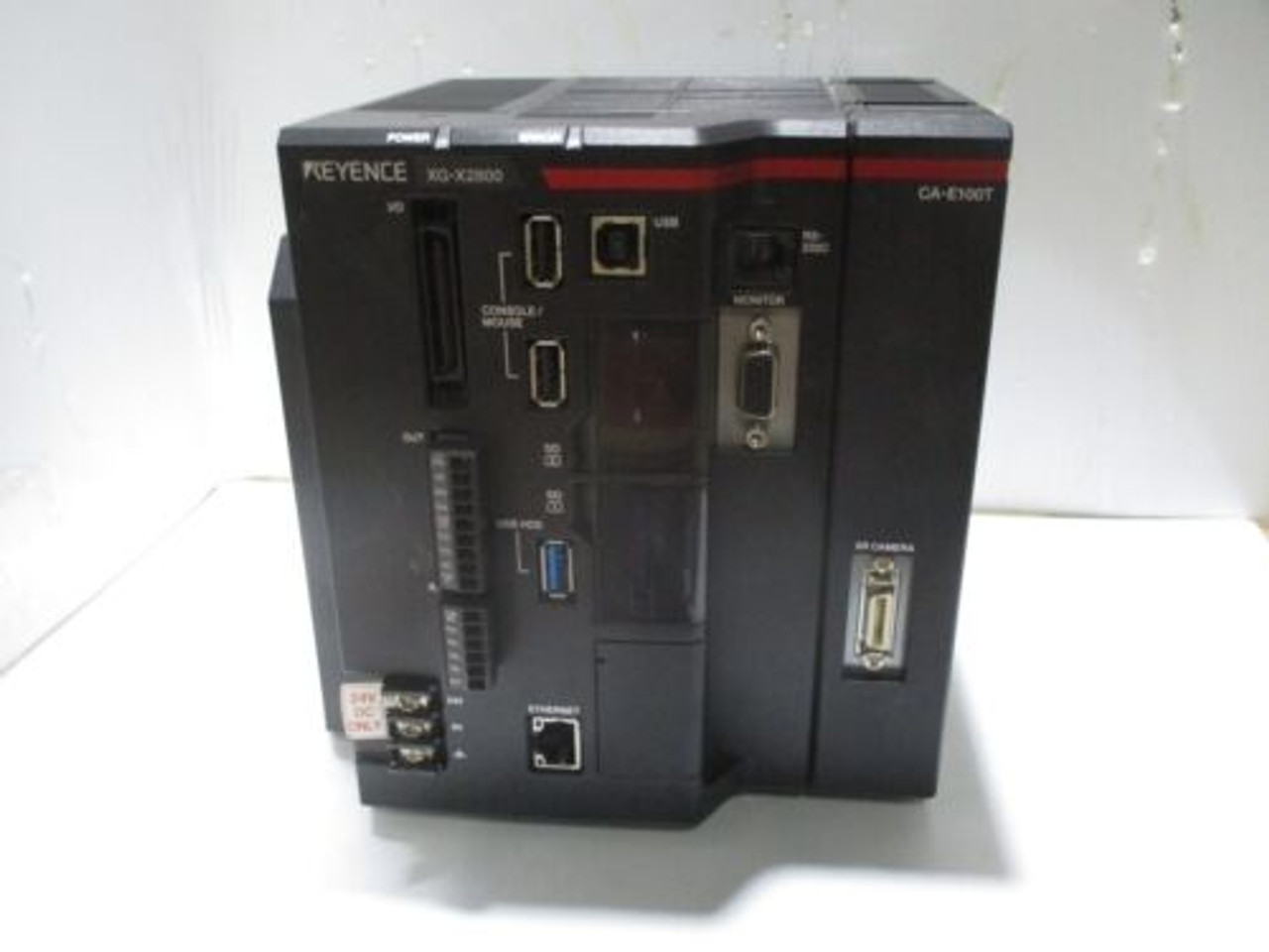 Keyence Xg-X2800 Line Scan Camera Controller W/ Ca-E100T Unit