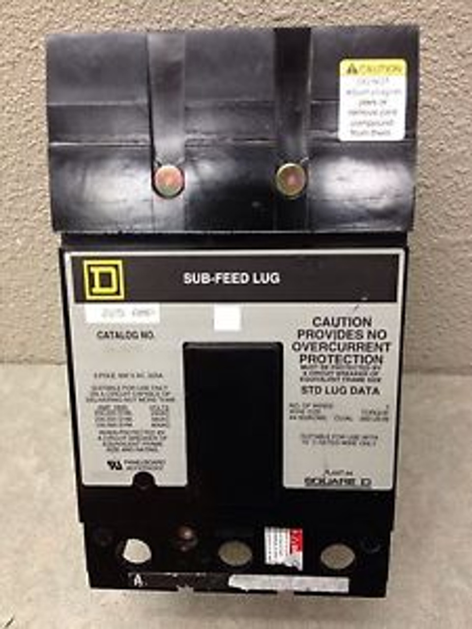 Square D SL225 225 Amp Sub Feed Lugs NOT A CIRCUIT BREAKER 