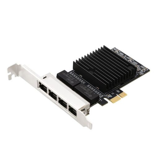 Pcie Networking Card 4 Port Gigabit Pcie 10/100/1000Mbps Pcie Network Card Pcie1X 1G 4 Ports ...