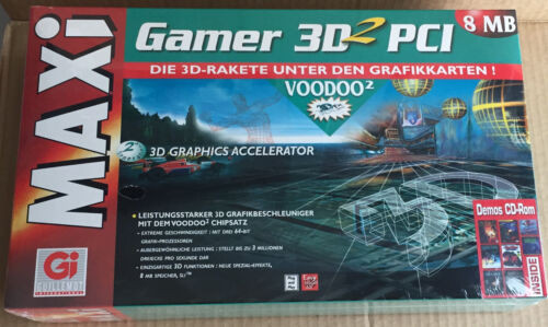 Guillemot Maxi Gamer 3D2 Pci (8Mb) Voodoo 3Dfx Graphics Card New