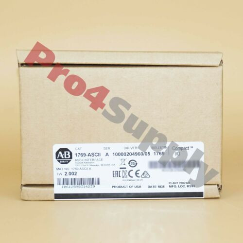 Allen-Bradley 1769-Ascii 1769Ascii Compactlogix Ascii Interface Module ...