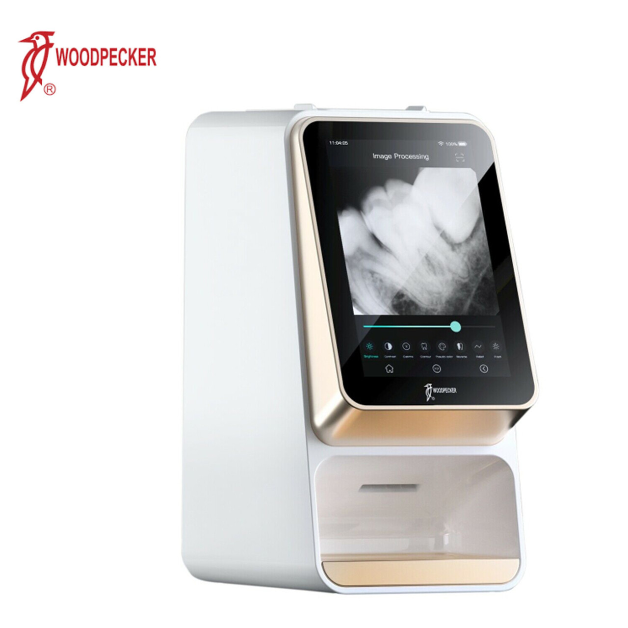 Plate Scanning Machine New Woodpecker i-Scan Dental Wireless Image Plate Scanner Twin Driver