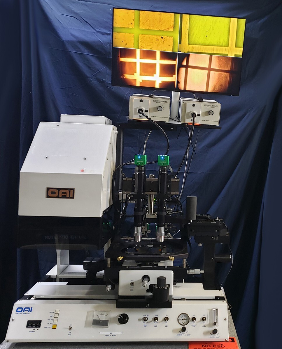 Generic Mask Alignment Keys Oai 200 Optical Associates Mask Aligner with Back Side Alignment