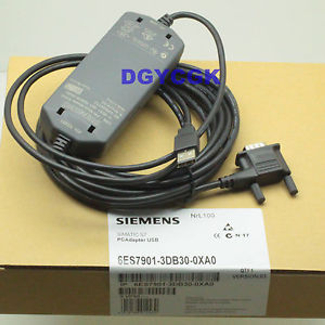 6ES7901-3DB30-0XA0 Multi-Master Siemens USB-PPI driver DB9 right angle - SPW Industrial