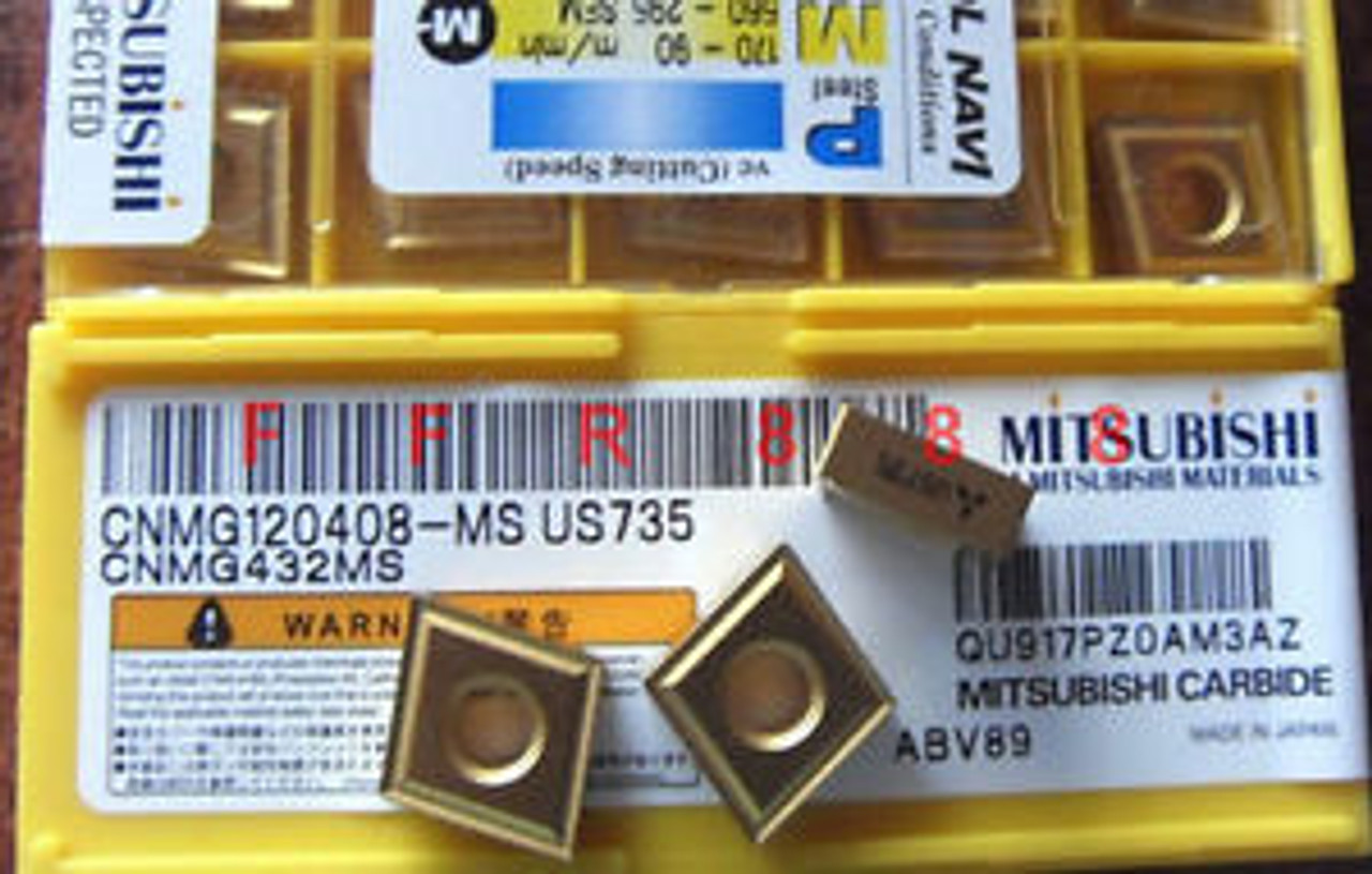 100PCS MITSUBISHI CNMG120408-MS US735 CPCS/bNMG432MS Carbide