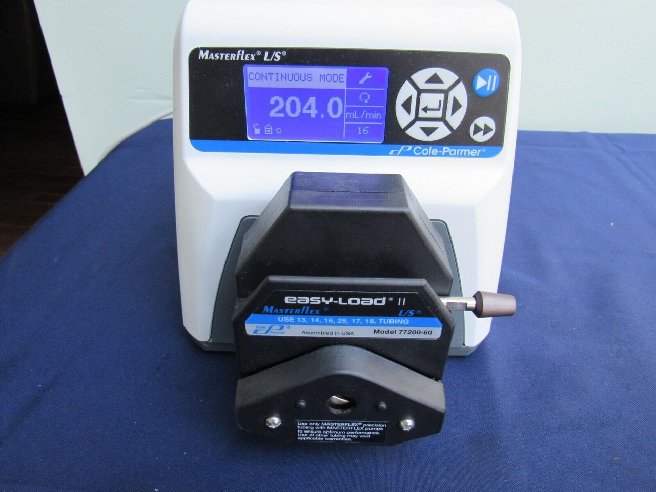 Cole-Parmer Masterflex L/S Peristaltic Pump 7523-80 Easy Load II Head
