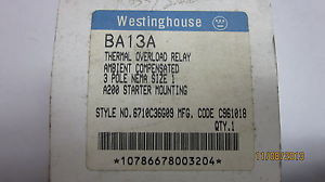 Buy Westinghouse Size 1 Thermal Overload Relay BA13A